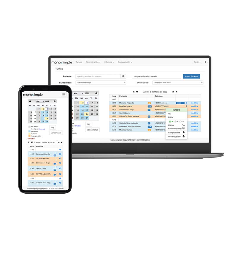 Manosimple en todos los dispositivos