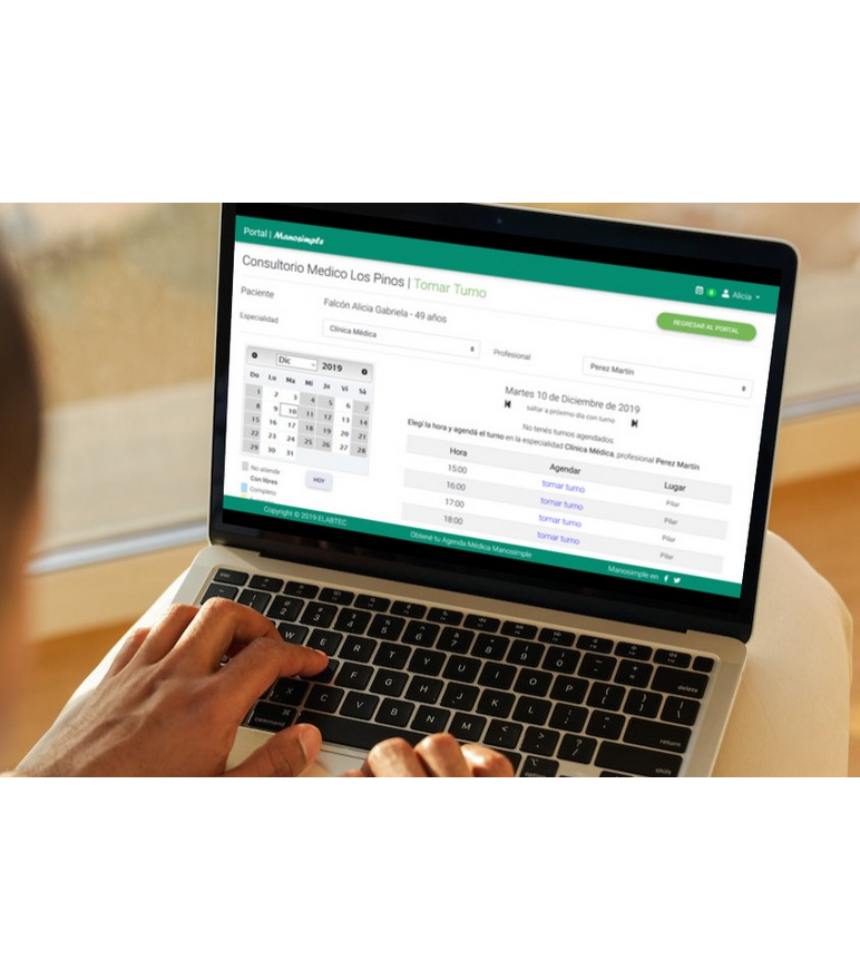 Manosimple portal de autogestión del paciente