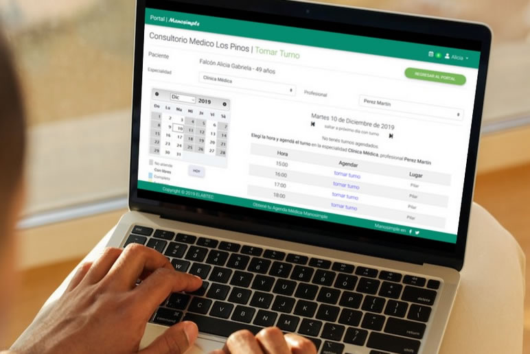portal de autogestion paciente - manosimple